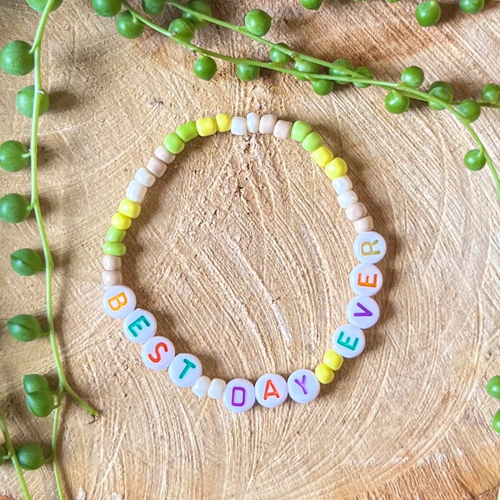 Best Day Ever Bracelet | Seed Beads | Elastic Stretch | Mac Miller Family